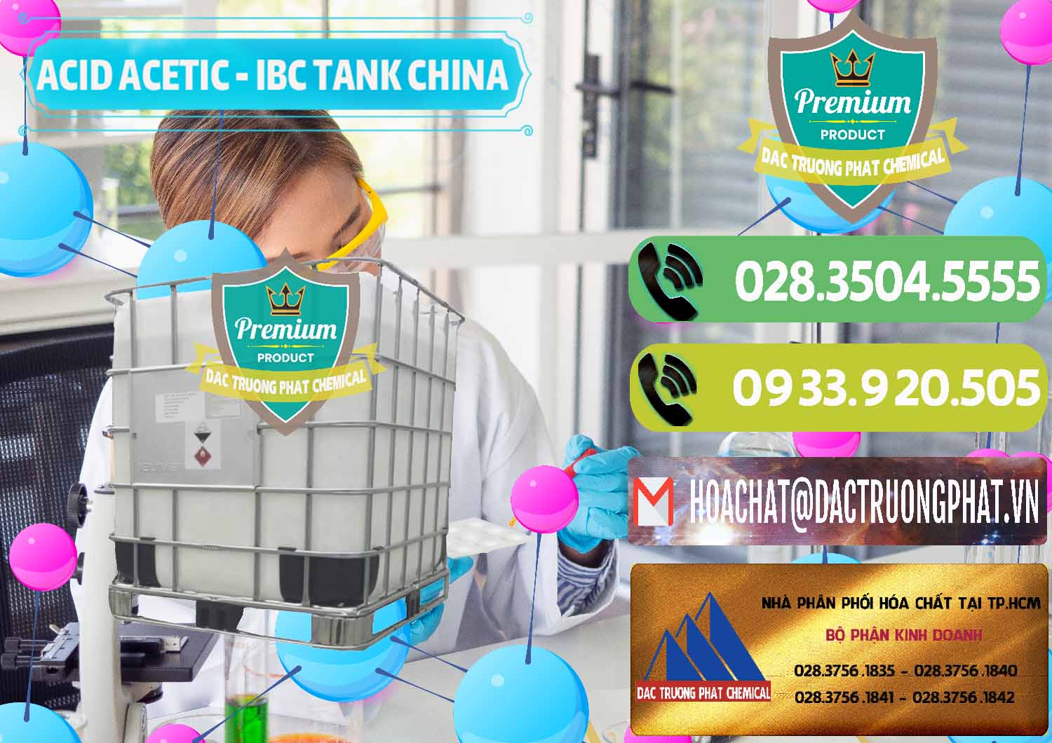 Công ty phân phối và bán Acetic Acid – Axit Acetic Tank Bồn IBC Trung Quốc China - 0443 - Chuyên kinh doanh và cung cấp hóa chất tại TP.HCM - hoachatmientay.vn