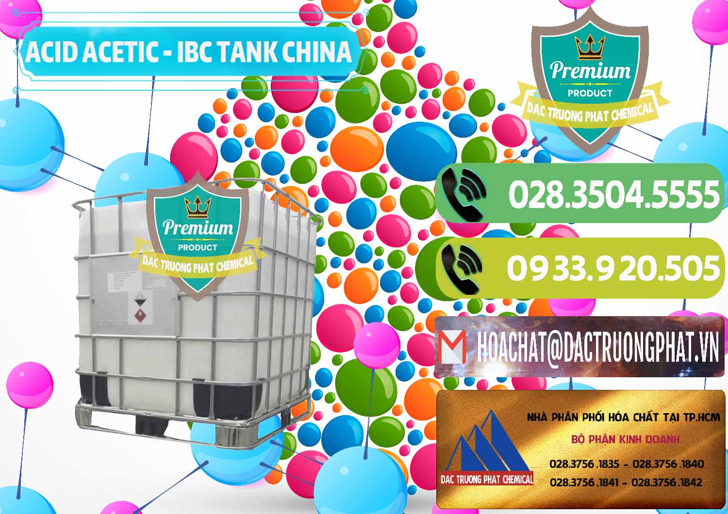 Đơn vị bán & phân phối Acetic Acid – Axit Acetic Tank Bồn IBC Trung Quốc China - 0443 - Kinh doanh - cung cấp hóa chất tại TP.HCM - hoachatmientay.vn
