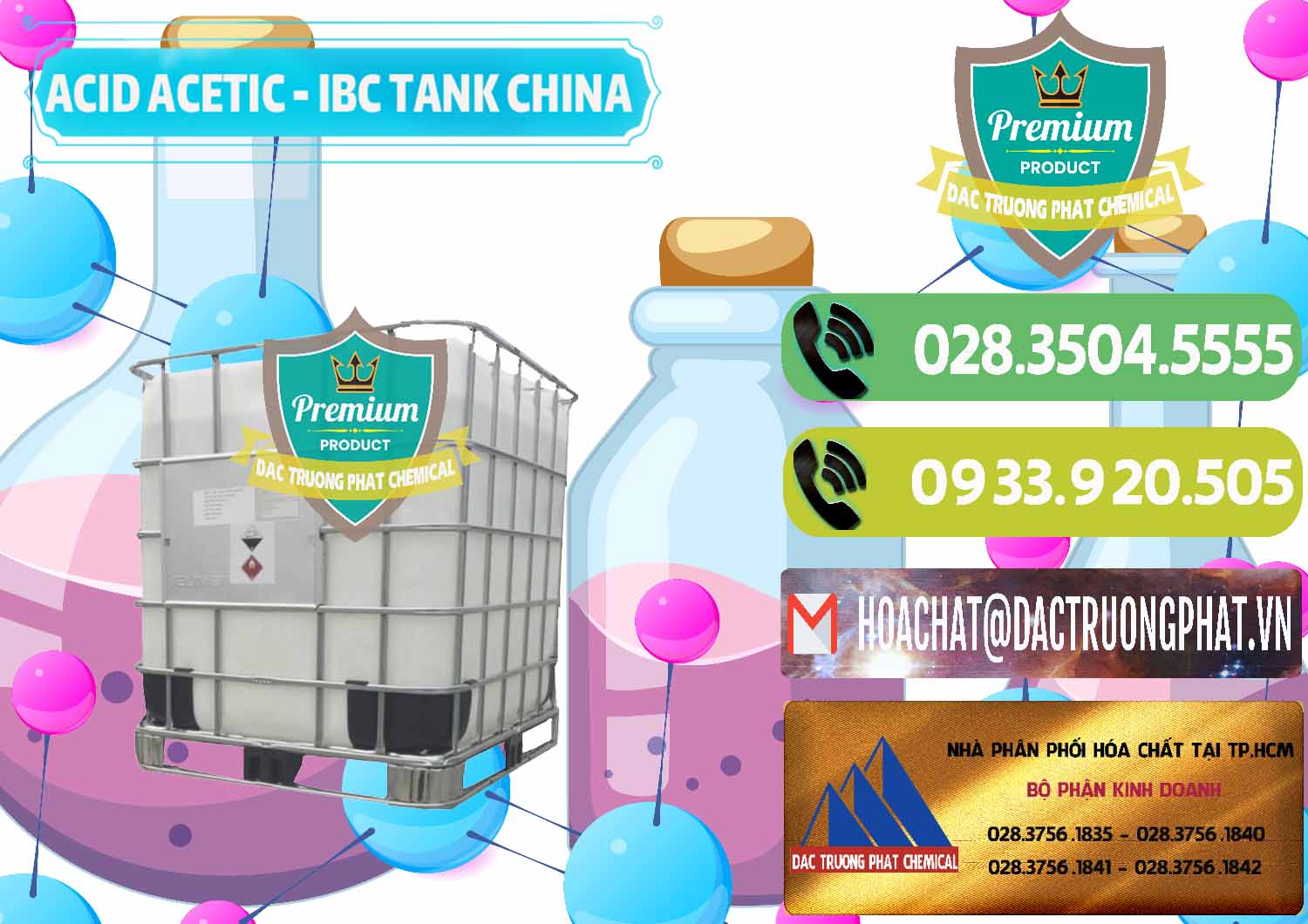 Cty phân phối & bán Acetic Acid – Axit Acetic Tank Bồn IBC Trung Quốc China - 0443 - Đơn vị phân phối - bán hóa chất tại TP.HCM - hoachatmientay.vn