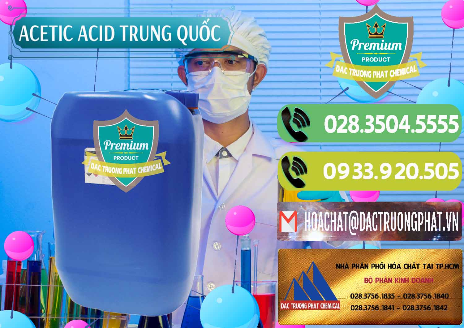 Cty cung cấp và bán Acetic Acid – Axit Acetic Trung Quốc China - 0358 - Nhà nhập khẩu ( phân phối ) hóa chất tại TP.HCM - hoachatmientay.vn