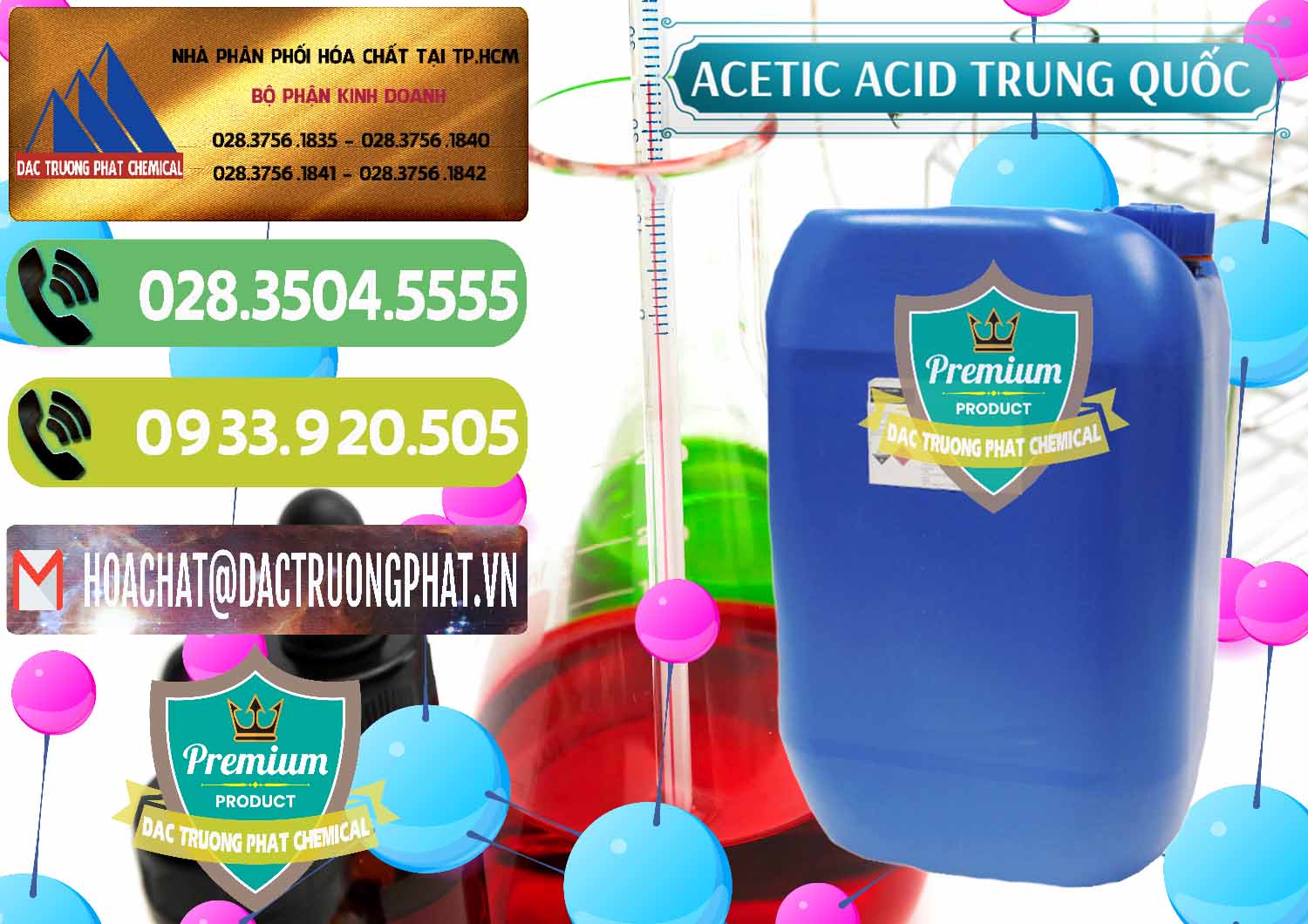 Cty kinh doanh - bán Acetic Acid – Axit Acetic Trung Quốc China - 0358 - Nhà nhập khẩu & cung cấp hóa chất tại TP.HCM - hoachatmientay.vn