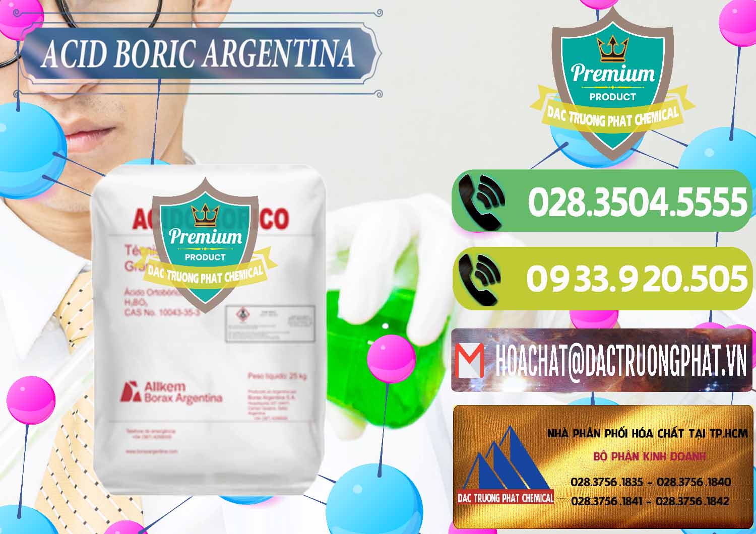 Bán _ cung cấp Acid Boric – Axit Boric H3BO3 99% Allkem Argentina - 0448 - Công ty chuyên nhập khẩu ( cung cấp ) hóa chất tại TP.HCM - hoachatmientay.vn