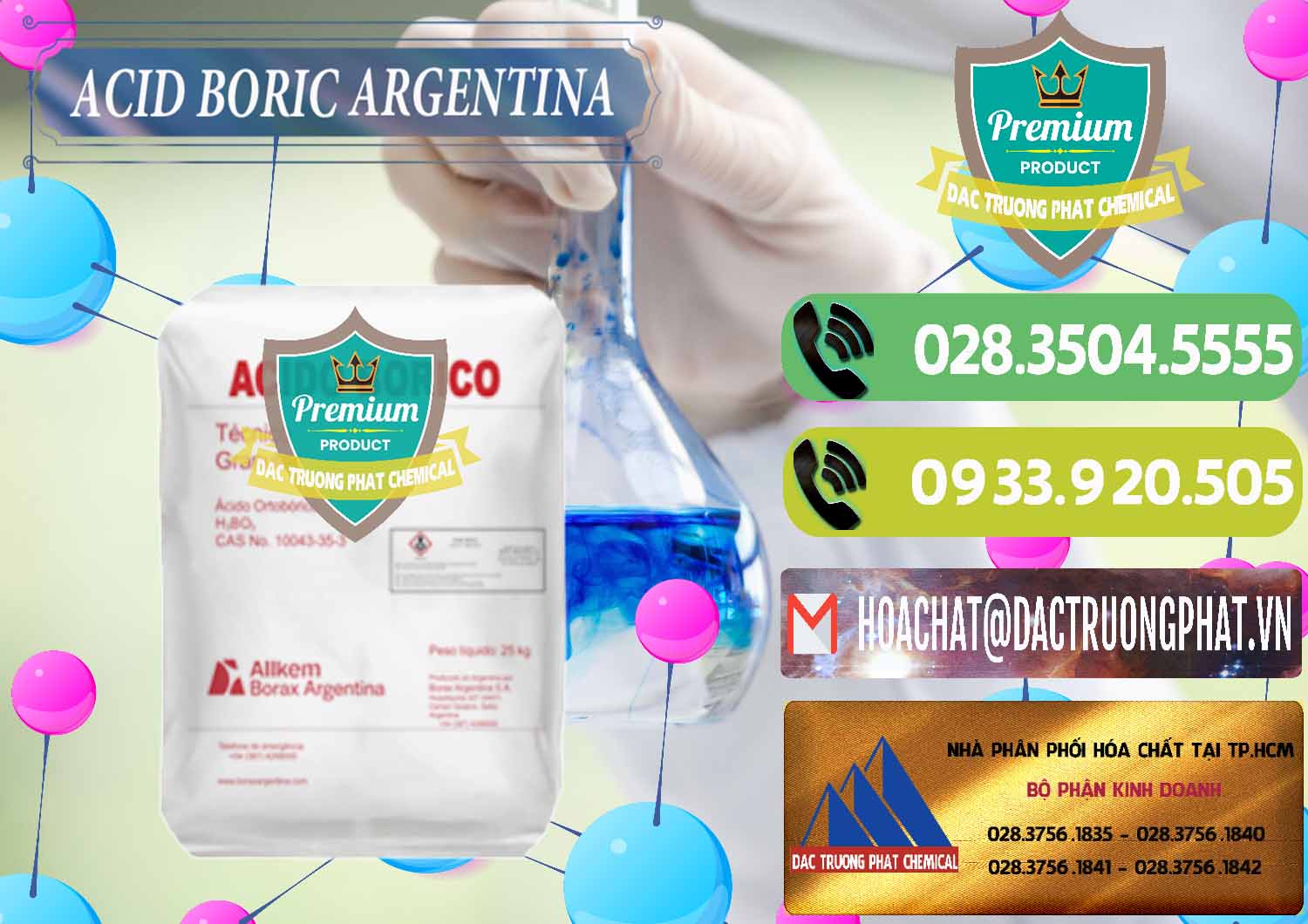 Cty chuyên cung cấp và bán Acid Boric – Axit Boric H3BO3 99% Allkem Argentina - 0448 - Đơn vị cung cấp và phân phối hóa chất tại TP.HCM - hoachatmientay.vn