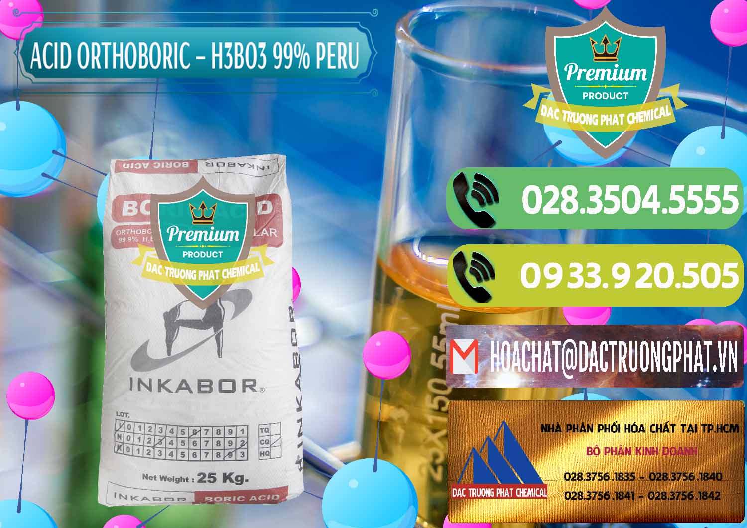 Đơn vị chuyên cung ứng và bán Acid Boric – Axit Boric H3BO3 99% Inkabor Peru - 0280 - Phân phối ( bán ) hóa chất tại TP.HCM - hoachatmientay.vn
