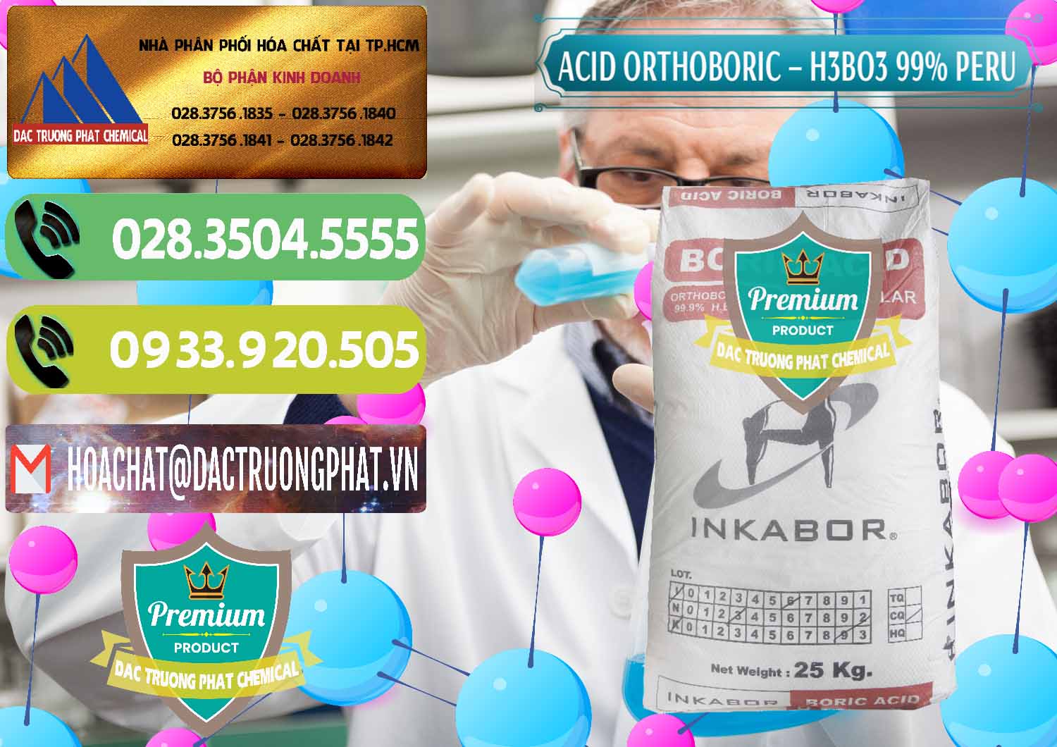 Chuyên cung ứng & bán Acid Boric – Axit Boric H3BO3 99% Inkabor Peru - 0280 - Cty kinh doanh ( cung cấp ) hóa chất tại TP.HCM - hoachatmientay.vn