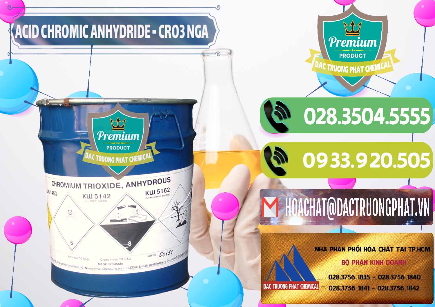 Cty chuyên nhập khẩu & bán Acid Chromic Anhydride - Cromic CRO3 Nga Russia - 0006 - Công ty bán và cung cấp hóa chất tại TP.HCM - hoachatmientay.vn