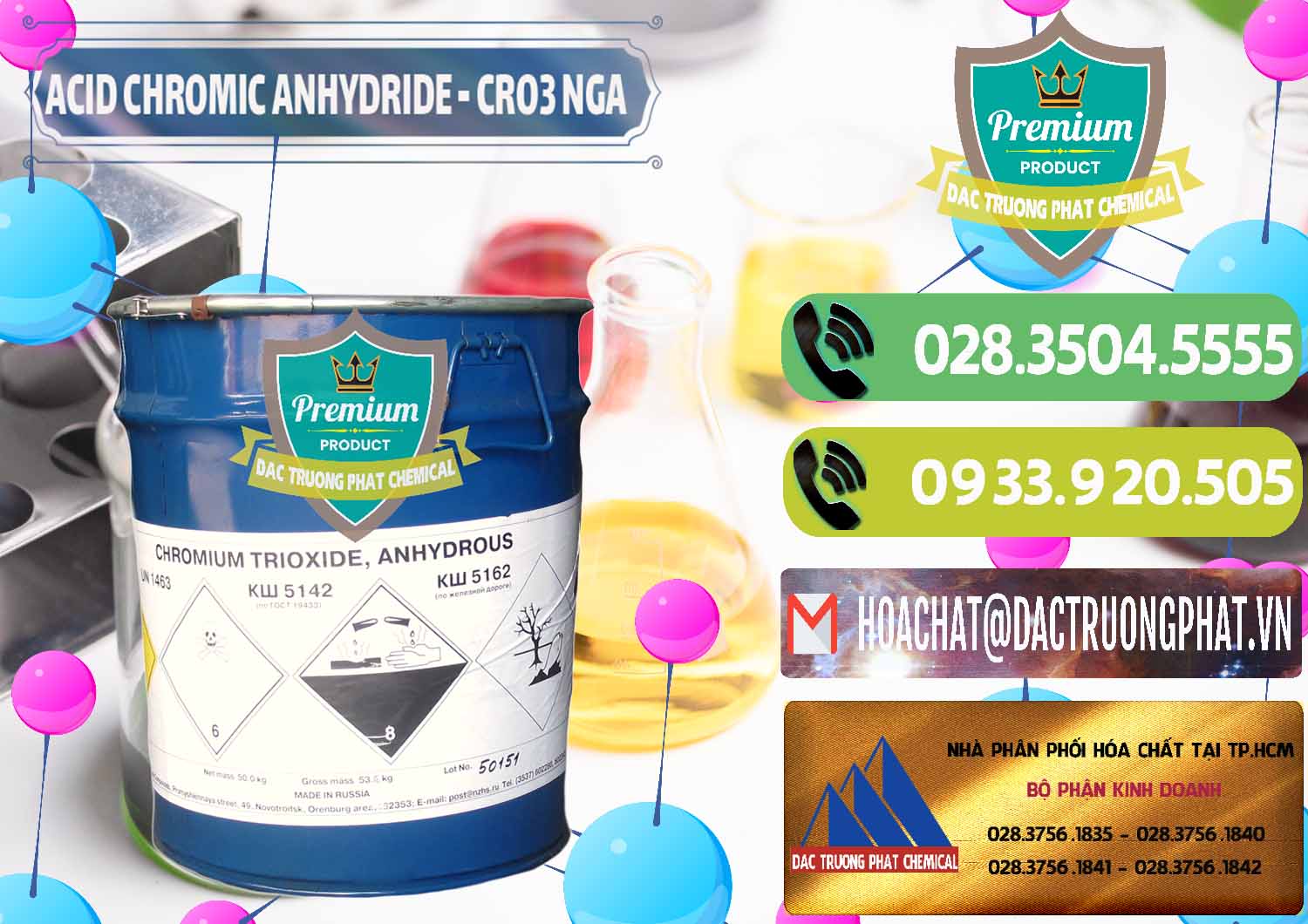 Nơi chuyên kinh doanh _ bán Acid Chromic Anhydride - Cromic CRO3 Nga Russia - 0006 - Công ty cung cấp ( bán ) hóa chất tại TP.HCM - hoachatmientay.vn