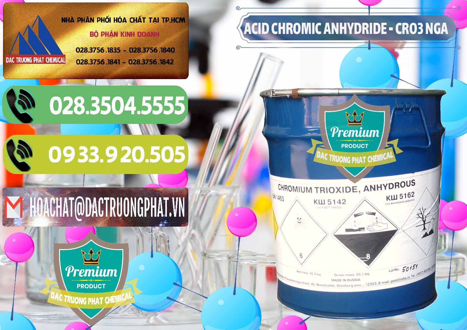 Nơi chuyên bán ( cung cấp ) Acid Chromic Anhydride - Cromic CRO3 Nga Russia - 0006 - Nơi bán _ phân phối hóa chất tại TP.HCM - hoachatmientay.vn