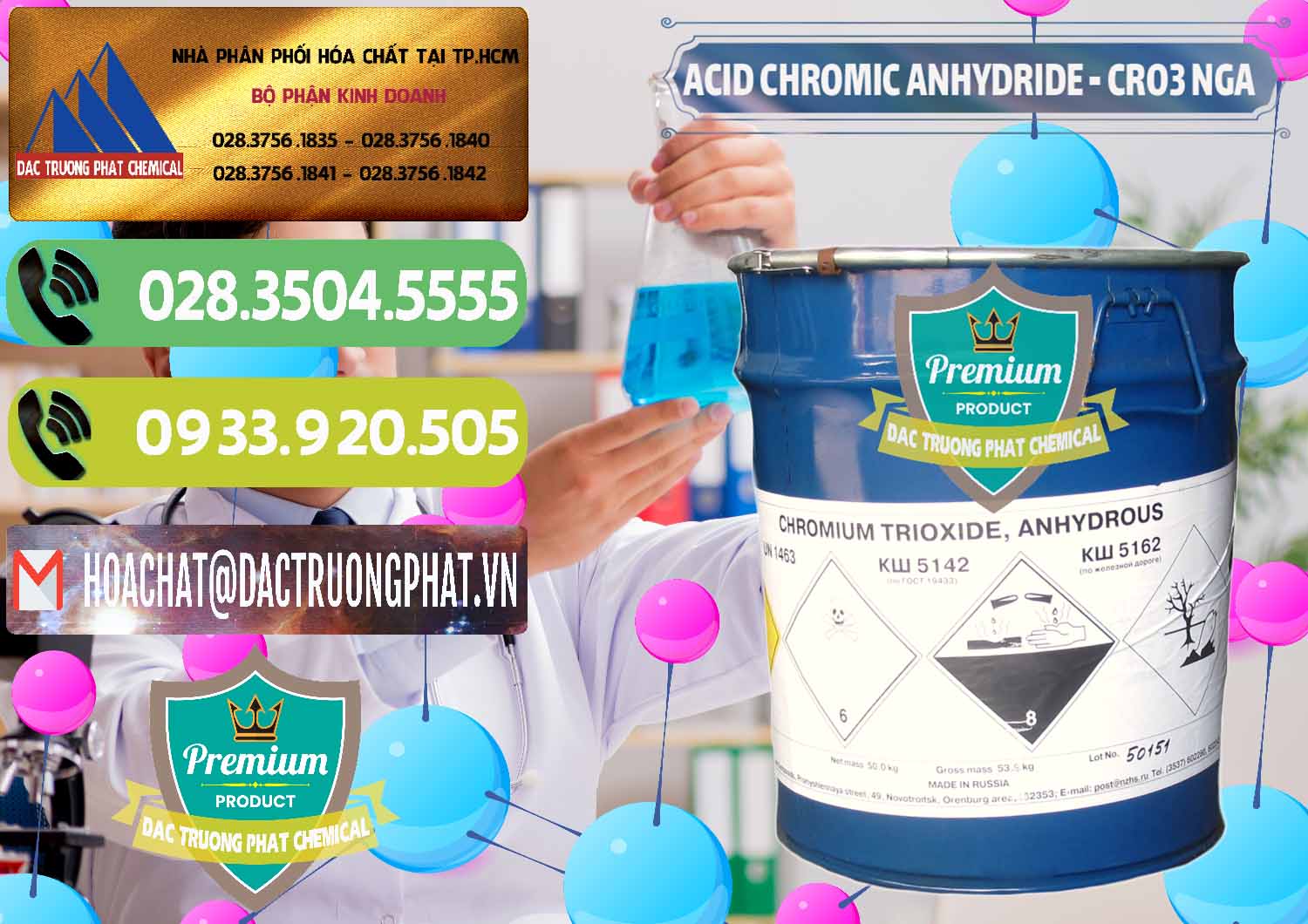 Nơi bán - phân phối Acid Chromic Anhydride - Cromic CRO3 Nga Russia - 0006 - Công ty phân phối & cung cấp hóa chất tại TP.HCM - hoachatmientay.vn