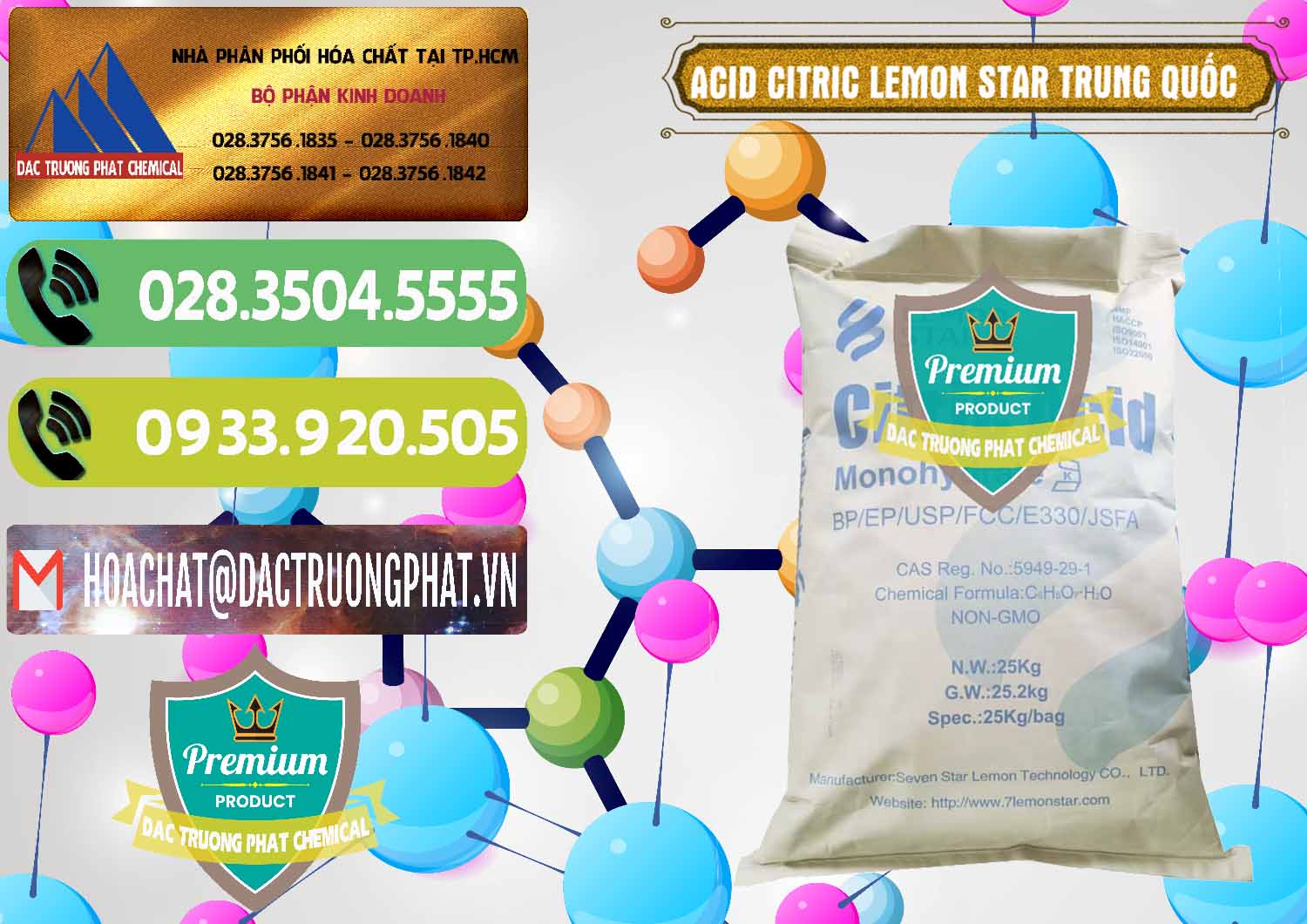 Công ty chuyên bán _ cung cấp Acid Citric - Axit Citric BP/EP/USP/FCC/E330 Lemon Star Trung Quốc China - 0286 - Nhà nhập khẩu ( cung cấp ) hóa chất tại TP.HCM - hoachatmientay.vn