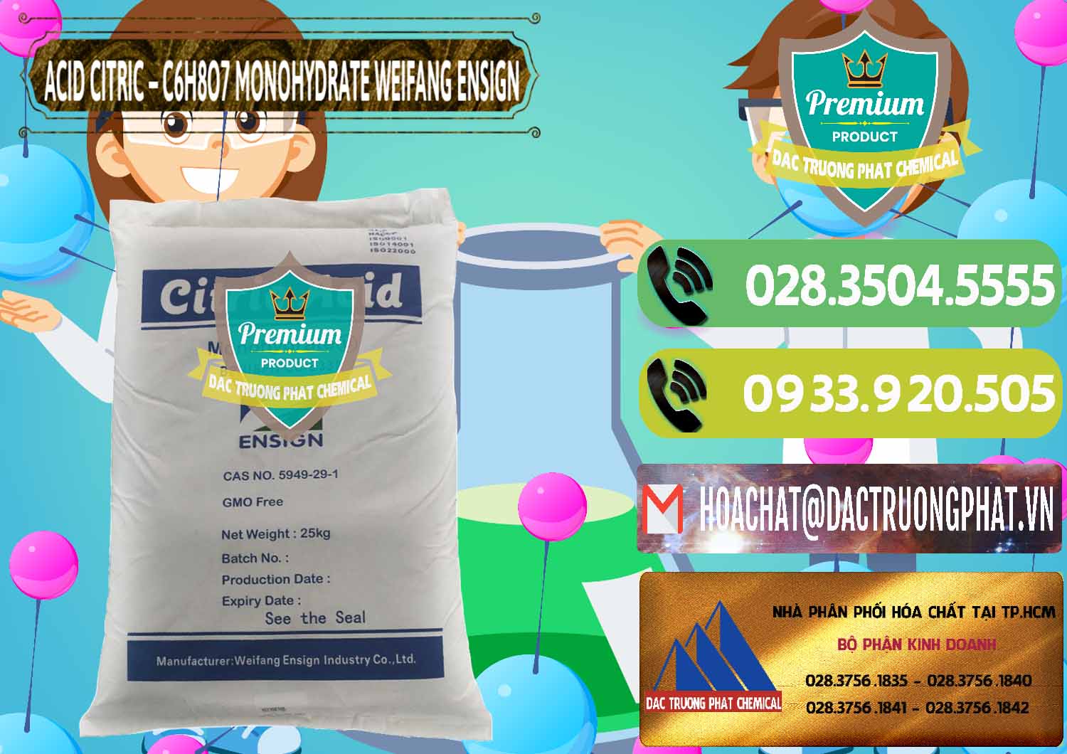 Cty kinh doanh và bán Acid Citric - Axit Citric Monohydrate Weifang Trung Quốc China - 0009 - Đơn vị kinh doanh và cung cấp hóa chất tại TP.HCM - hoachatmientay.vn