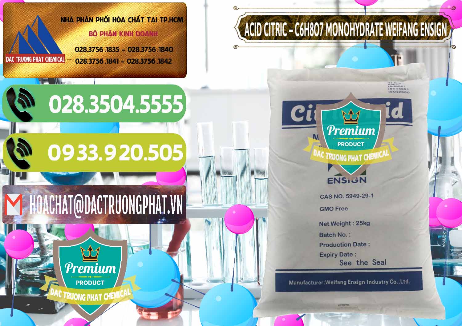 Nơi chuyên nhập khẩu & bán Acid Citric - Axit Citric Monohydrate Weifang Trung Quốc China - 0009 - Chuyên cung ứng _ phân phối hóa chất tại TP.HCM - hoachatmientay.vn