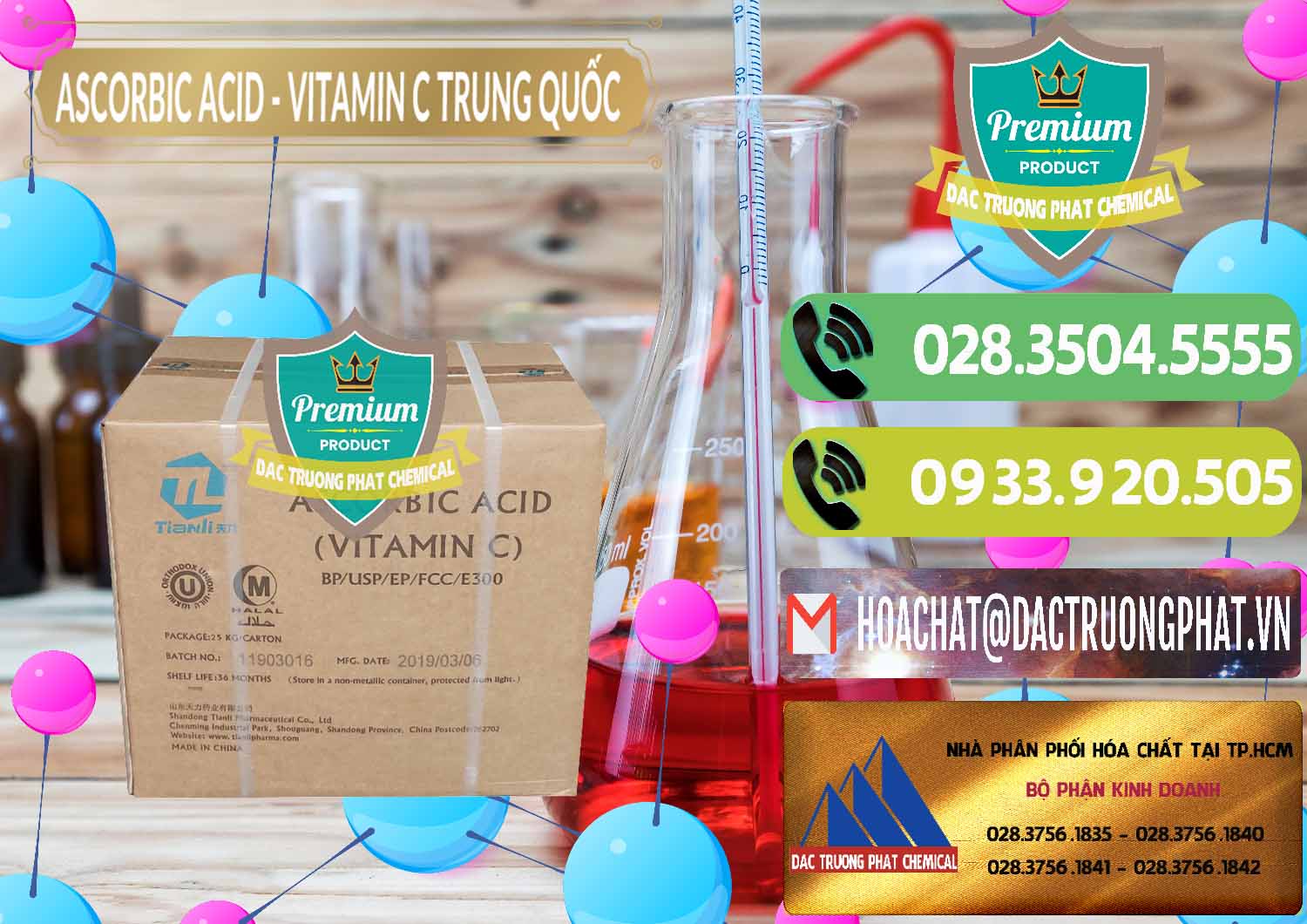 Công ty chuyên nhập khẩu _ bán Axit Ascorbic - Vitamin C Trung Quốc China - 0309 - Công ty chuyên cung cấp ( bán ) hóa chất tại TP.HCM - hoachatmientay.vn