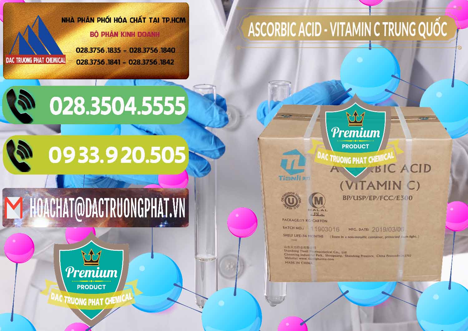 Công ty nhập khẩu & bán Axit Ascorbic - Vitamin C Trung Quốc China - 0309 - Nơi nhập khẩu và phân phối hóa chất tại TP.HCM - hoachatmientay.vn