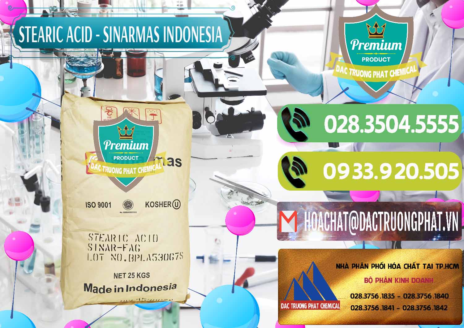 Cty phân phối - bán Axit Stearic - Stearic Acid Sinarmas Indonesia - 0389 - Nơi chuyên cung cấp ( bán ) hóa chất tại TP.HCM - hoachatmientay.vn