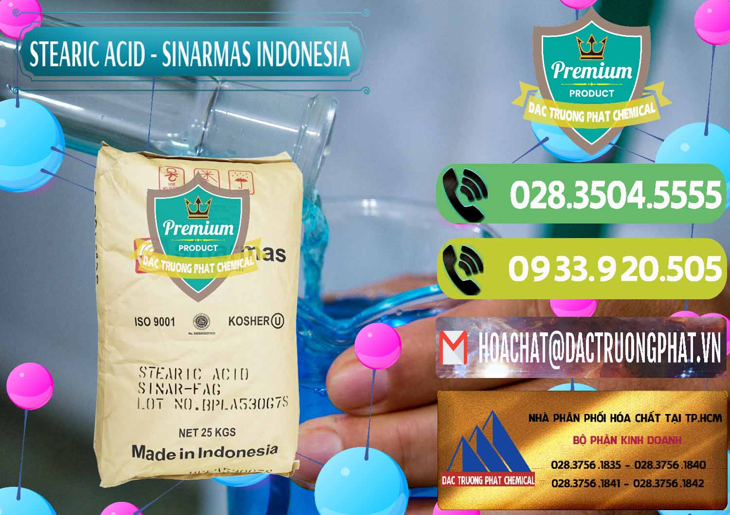Đơn vị bán & cung cấp Axit Stearic - Stearic Acid Sinarmas Indonesia - 0389 - Cty chuyên bán - phân phối hóa chất tại TP.HCM - hoachatmientay.vn
