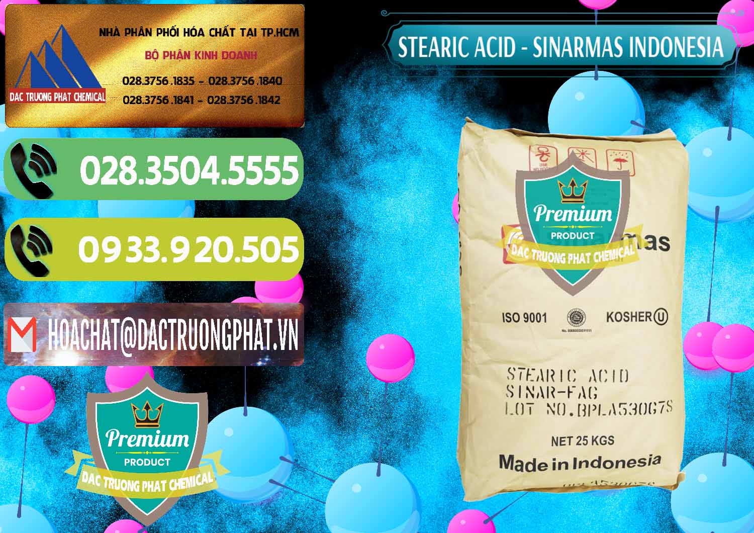 Cty nhập khẩu và bán Axit Stearic - Stearic Acid Sinarmas Indonesia - 0389 - Cty chuyên phân phối ( kinh doanh ) hóa chất tại TP.HCM - hoachatmientay.vn