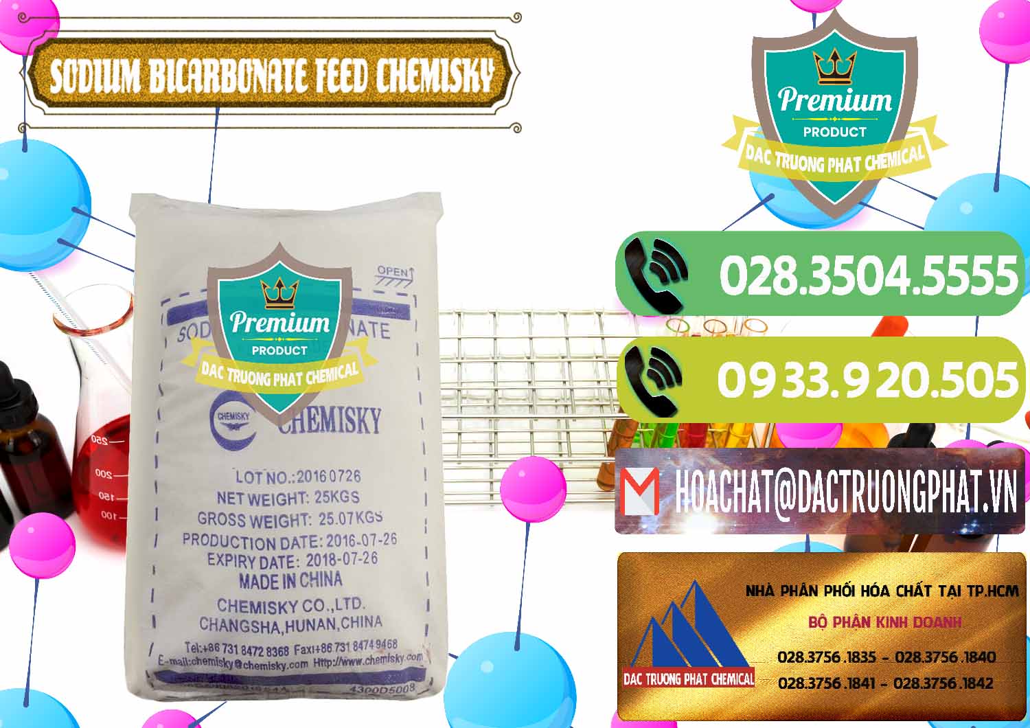 Nơi chuyên bán ( cung ứng ) Sodium Bicarbonate – Bicar NaHCO3 Feed Grade Chemisky Trung Quốc China - 0264 - Chuyên kinh doanh và cung cấp hóa chất tại TP.HCM - hoachatmientay.vn