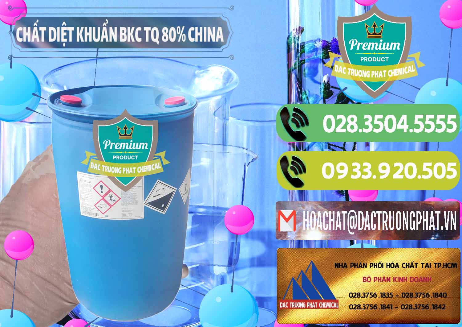 Chuyên phân phối & bán BKC - Benzalkonium Chloride 80% Trung Quốc China - 0310 - Đơn vị chuyên cung cấp và nhập khẩu hóa chất tại TP.HCM - hoachatmientay.vn