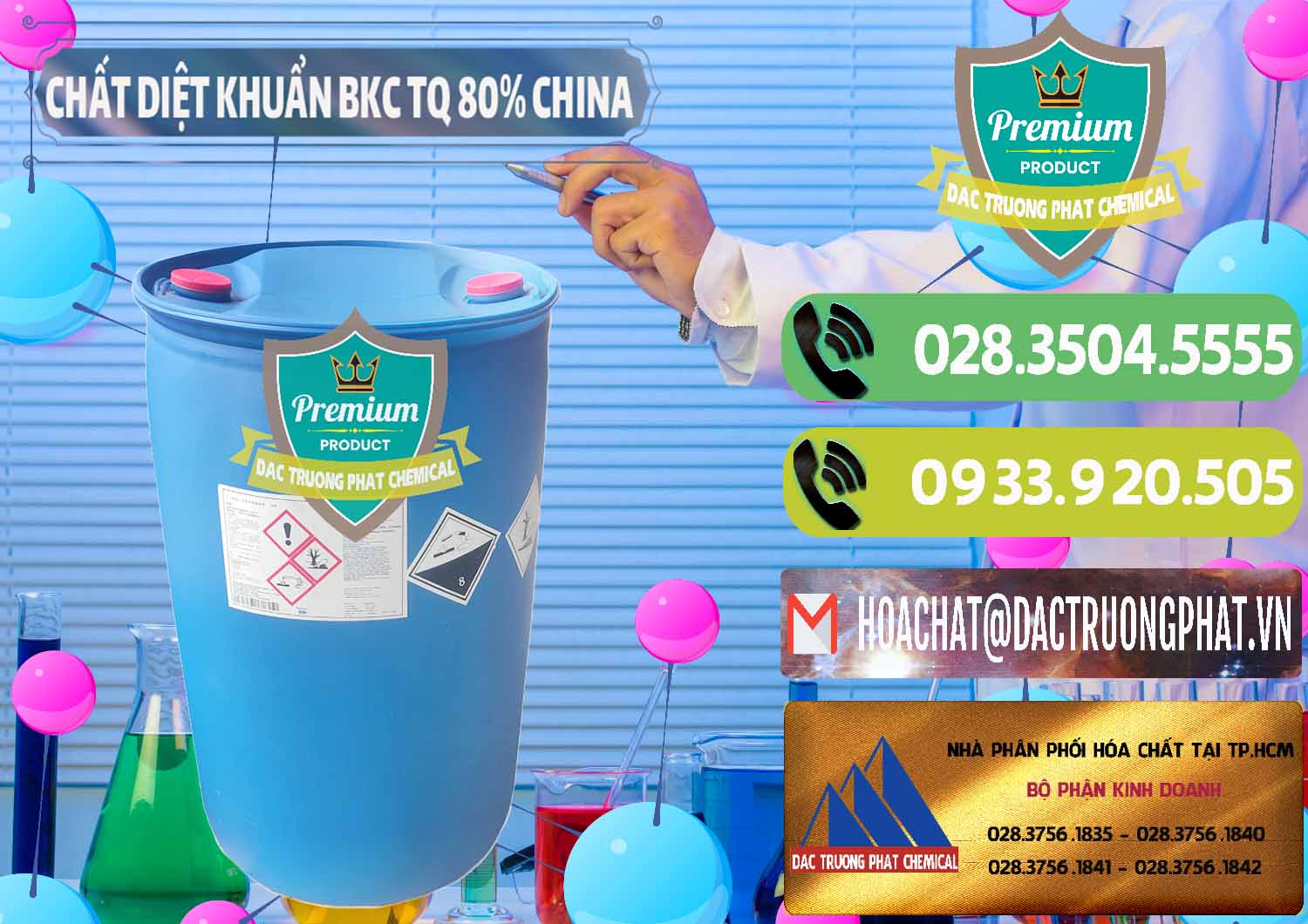 Cty kinh doanh ( bán ) BKC - Benzalkonium Chloride 80% Trung Quốc China - 0310 - Đơn vị chuyên phân phối _ nhập khẩu hóa chất tại TP.HCM - hoachatmientay.vn