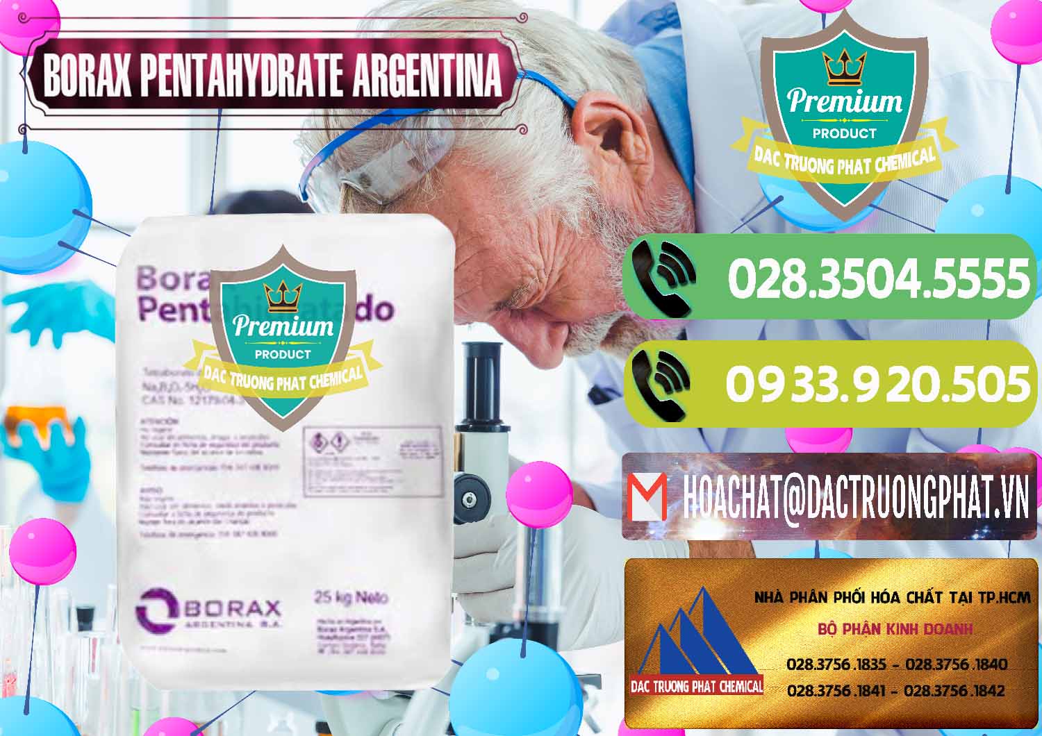 Chuyên bán & phân phối Borax Pentahydrate Argentina - 0447 - Đơn vị chuyên kinh doanh - phân phối hóa chất tại TP.HCM - hoachatmientay.vn