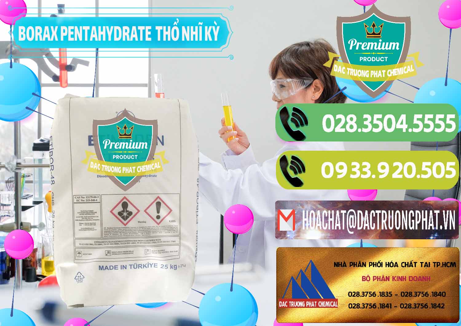 Nơi bán ( phân phối ) Borax Pentahydrate Thổ Nhĩ Kỳ Turkey - 0431 - Công ty cung cấp _ kinh doanh hóa chất tại TP.HCM - hoachatmientay.vn