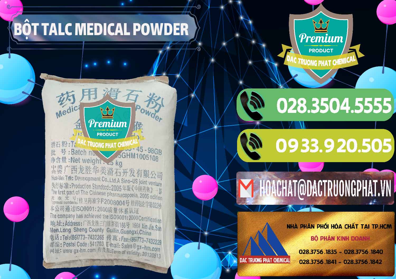 Cty bán ( cung ứng ) Bột Talc Medical Powder Trung Quốc China - 0036 - Công ty chuyên kinh doanh ( cung cấp ) hóa chất tại TP.HCM - hoachatmientay.vn