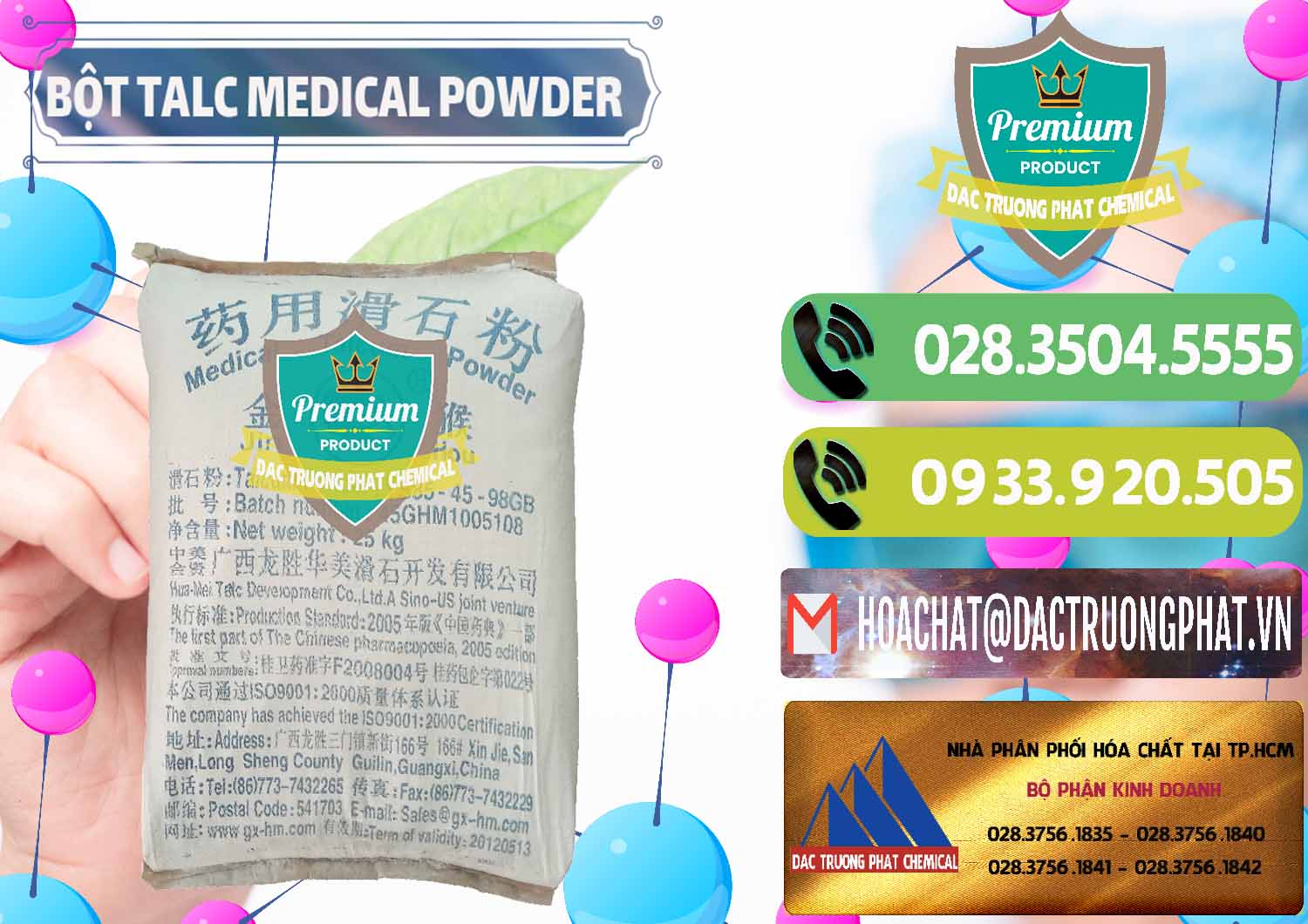 Đơn vị cung ứng ( bán ) Bột Talc Medical Powder Trung Quốc China - 0036 - Đơn vị chuyên kinh doanh ( cung cấp ) hóa chất tại TP.HCM - hoachatmientay.vn