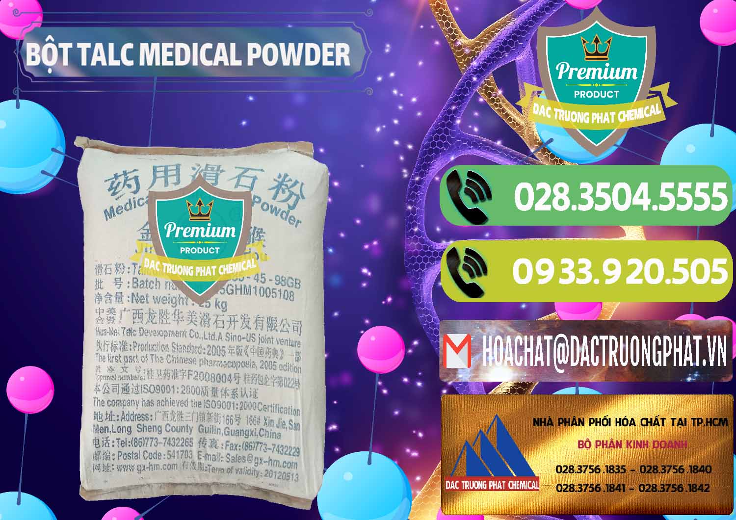 Đơn vị bán và cung cấp Bột Talc Medical Powder Trung Quốc China - 0036 - Cty cung ứng - phân phối hóa chất tại TP.HCM - hoachatmientay.vn