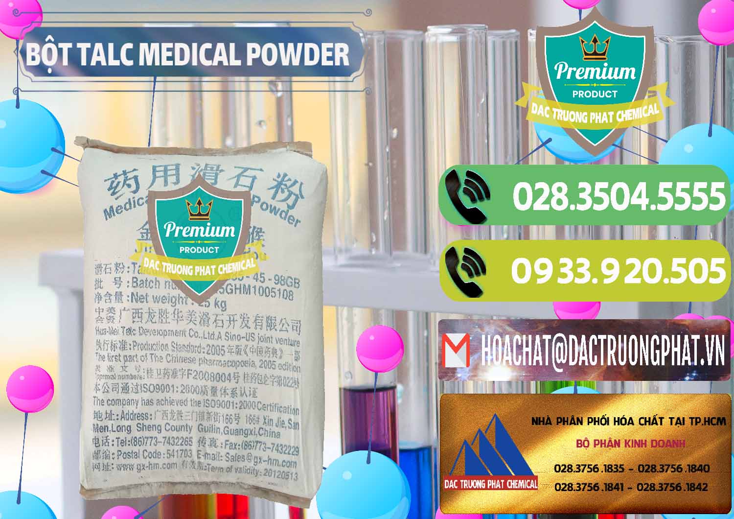Cty bán ( cung cấp ) Bột Talc Medical Powder Trung Quốc China - 0036 - Cty chuyên phân phối ( cung ứng ) hóa chất tại TP.HCM - hoachatmientay.vn