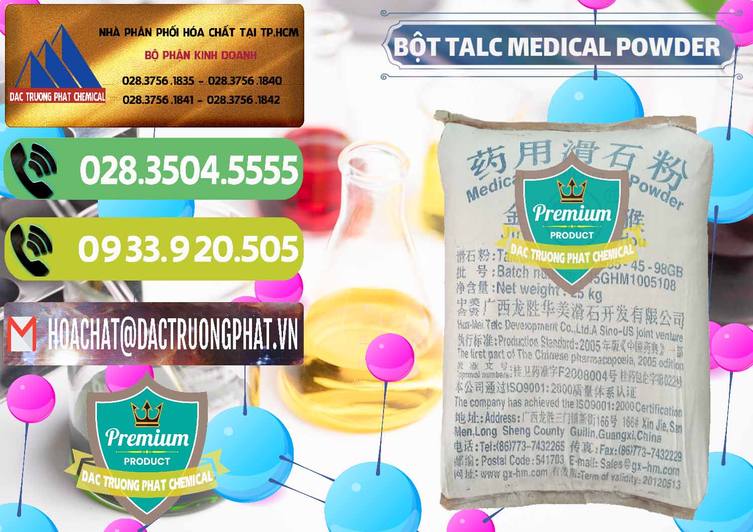Nơi bán và cung ứng Bột Talc Medical Powder Trung Quốc China - 0036 - Công ty phân phối & cung cấp hóa chất tại TP.HCM - hoachatmientay.vn