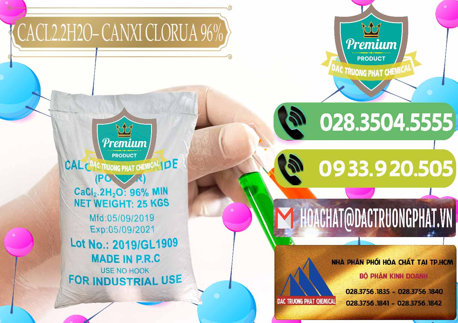Cty bán ( cung ứng ) CaCl2 – Canxi Clorua 96% Logo Kim Cương Trung Quốc China - 0040 - Nơi phân phối _ cung cấp hóa chất tại TP.HCM - hoachatmientay.vn