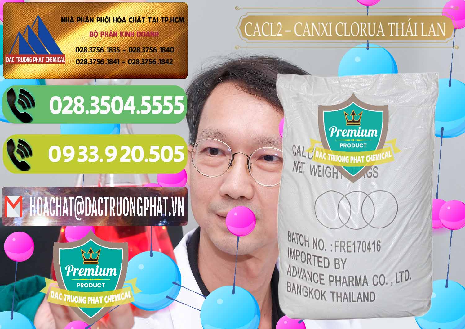 Nhà nhập khẩu - bán CaCl2 – Canxi Clorua 96% Thái Lan - 0042 - Đơn vị cung cấp ( nhập khẩu ) hóa chất tại TP.HCM - hoachatmientay.vn