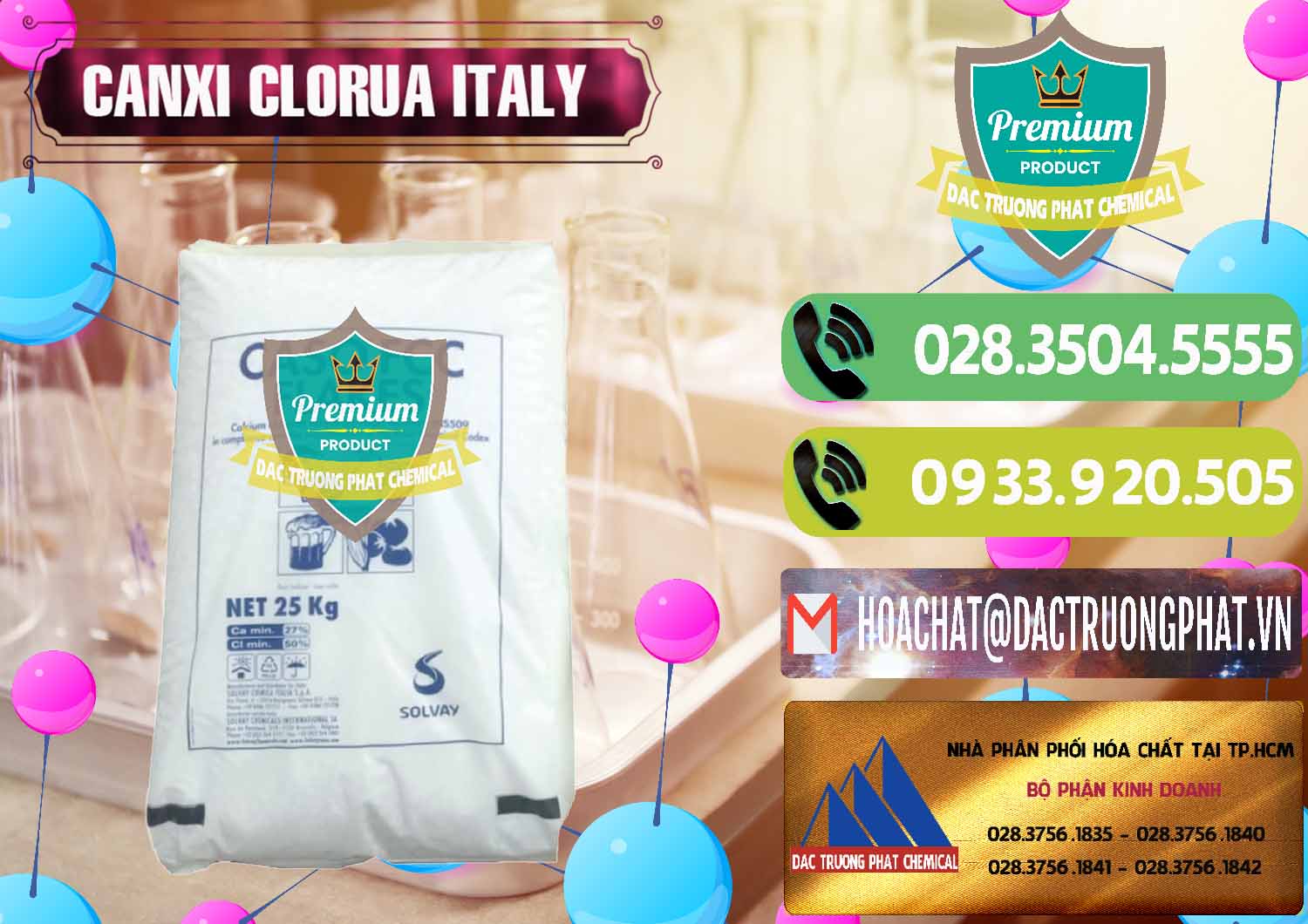 Công ty cung cấp - bán CaCl2 – Canxi Clorua Food Grade Ý Italy - 0435 - Nơi cung ứng & phân phối hóa chất tại TP.HCM - hoachatmientay.vn