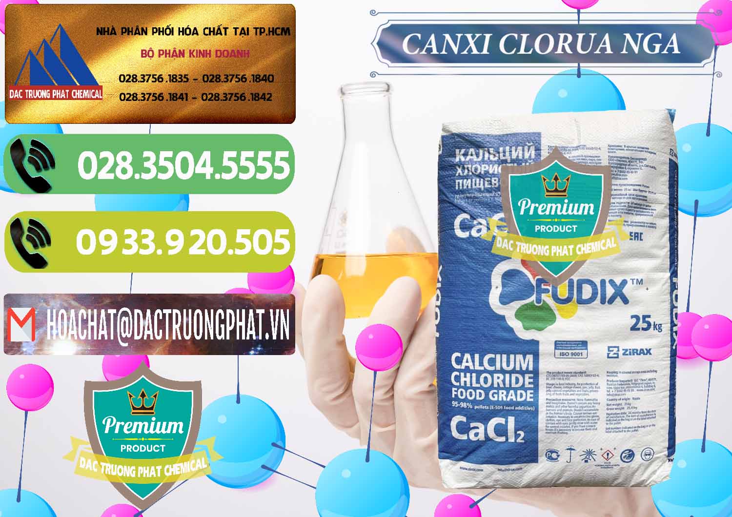 Đơn vị nhập khẩu _ bán CaCl2 – Canxi Clorua Nga Russia - 0430 - Công ty kinh doanh và cung cấp hóa chất tại TP.HCM - hoachatmientay.vn