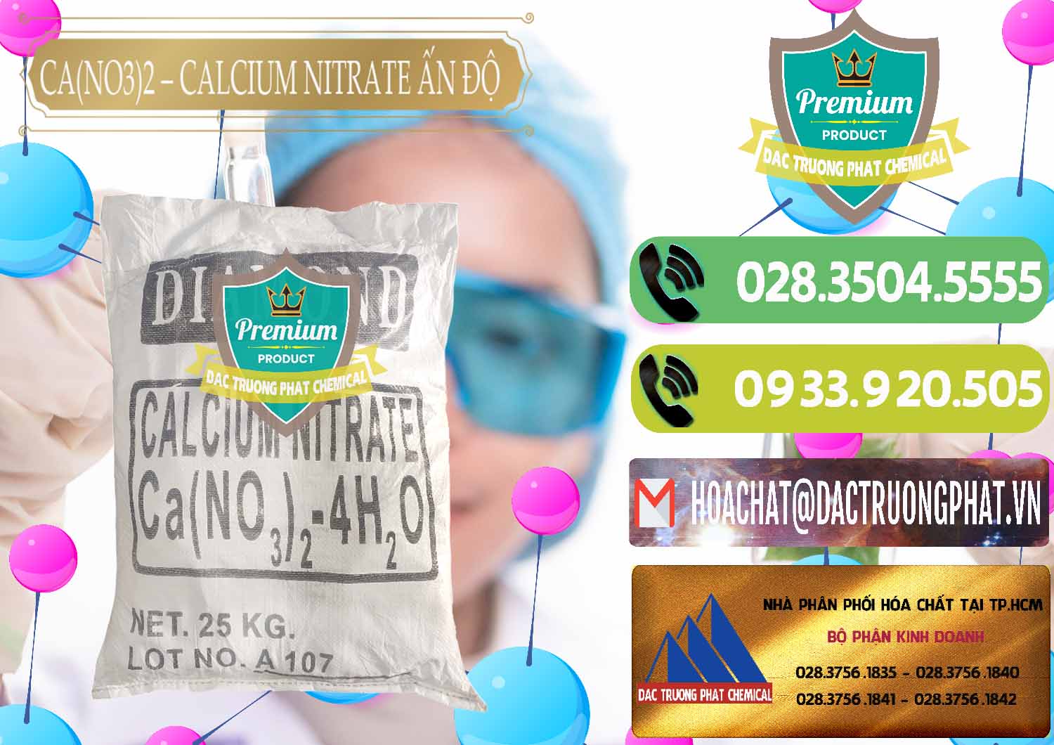 Đơn vị chuyên phân phối « bán Nitrat Canxi * Muối Calcium Nitrate 99% Ấn Độ India Cty chuyên kinh doanh & bán CA(NO3)2 – Calcium Nitrate Ấn Độ India - 0038 - Nơi chuyên cung cấp và nhập khẩu hóa chất tại TP.HCM - hoachatmientay.vn