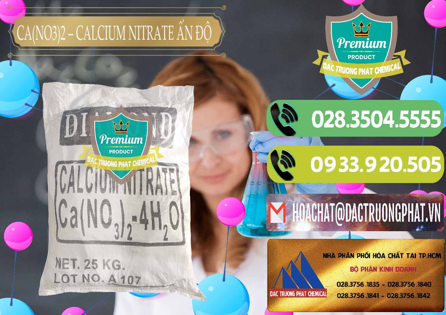 Nhà phân phối þ bán Ca(NO3)2 Powder Þ Muối Ca(NO3)2 99% Ấn Độ India Nơi bán - cung ứng CA(NO3)2 – Calcium Nitrate Ấn Độ India - 0038 - Chuyên bán _ cung cấp hóa chất tại TP.HCM - hoachatmientay.vn