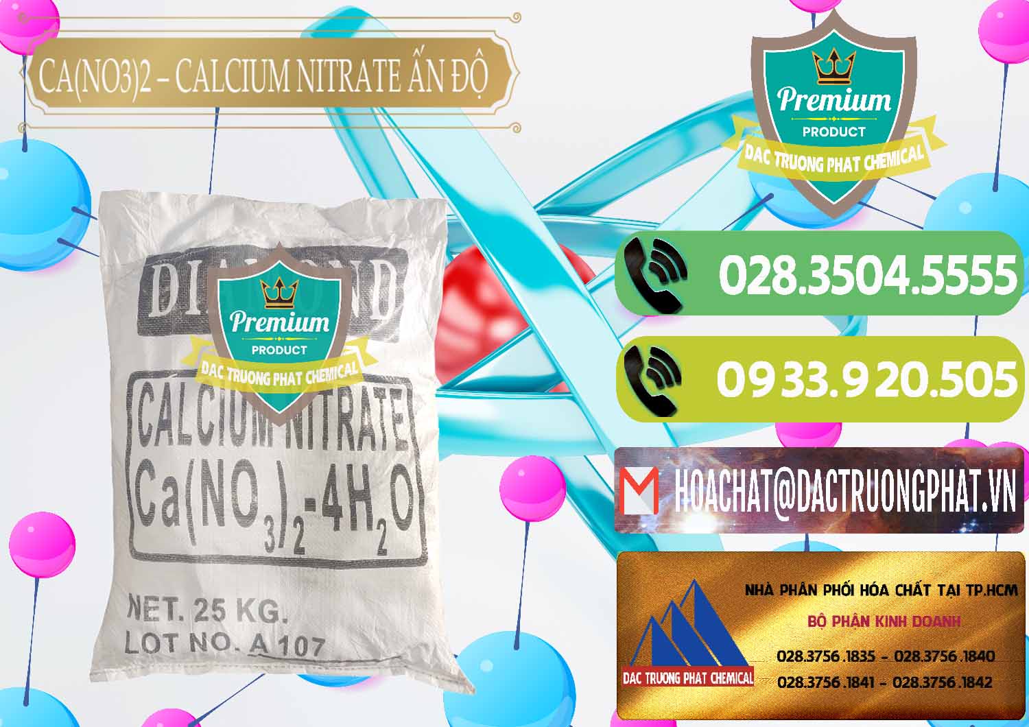 Đơn vị chuyên phân phối « bán Nitrat Canxi * Muối Calcium Nitrate 99% Ấn Độ India Bán ( cung ứng ) CA(NO3)2 – Calcium Nitrate Ấn Độ India - 0038 - Chuyên cung cấp và phân phối hóa chất tại TP.HCM - hoachatmientay.vn