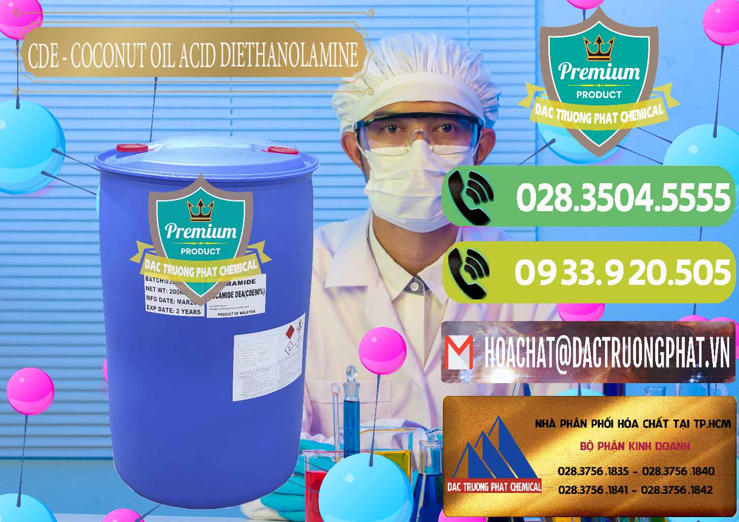 Cty cung ứng - bán CDE - Coconut Oil Acid Diethanolamine Mã Lai Malaysia - 0311 - Cty cung cấp - kinh doanh hóa chất tại TP.HCM - hoachatmientay.vn
