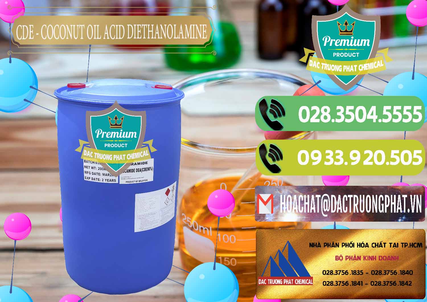 Nhà cung cấp ( bán ) CDE - Coconut Oil Acid Diethanolamine Mã Lai Malaysia - 0311 - Công ty cung cấp ( nhập khẩu ) hóa chất tại TP.HCM - hoachatmientay.vn