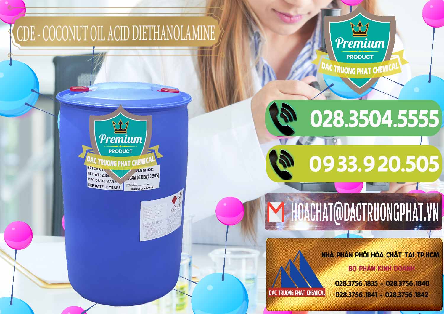 Công ty chuyên bán ( phân phối ) CDE - Coconut Oil Acid Diethanolamine Mã Lai Malaysia - 0311 - Công ty phân phối _ cung cấp hóa chất tại TP.HCM - hoachatmientay.vn