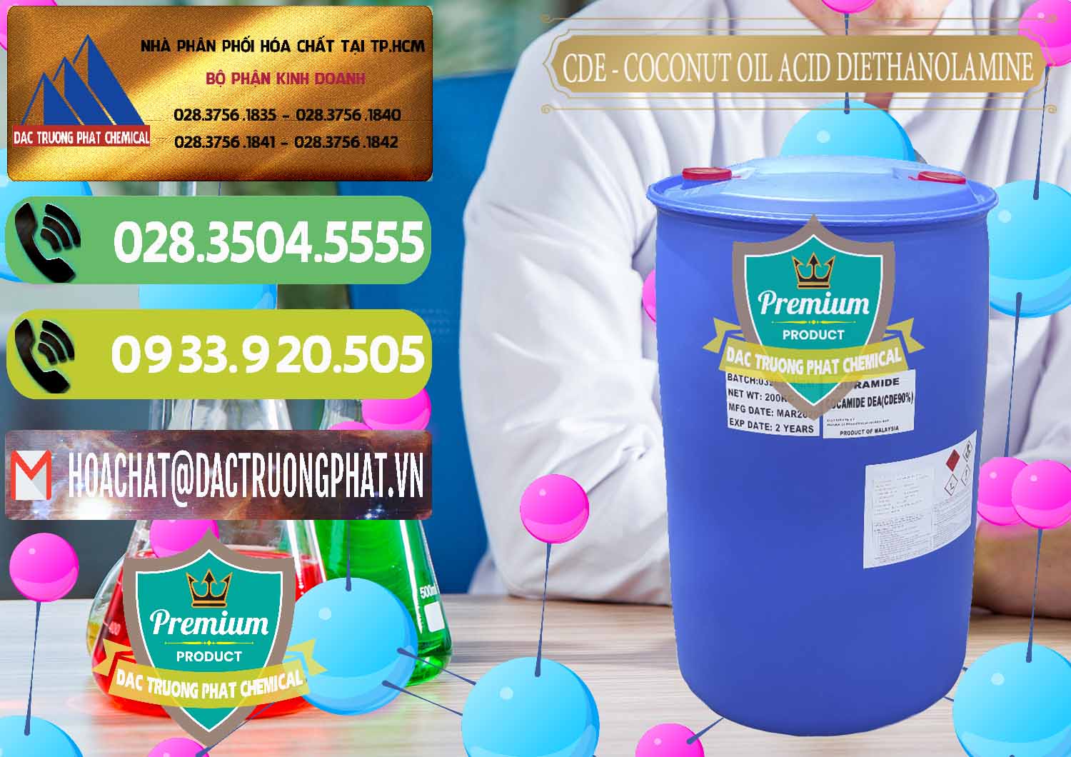 Nhà phân phối & bán CDE - Coconut Oil Acid Diethanolamine Mã Lai Malaysia - 0311 - Chuyên cung cấp - bán hóa chất tại TP.HCM - hoachatmientay.vn