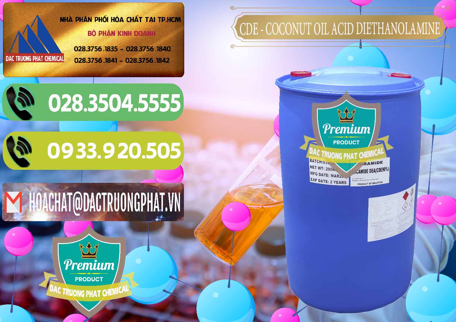 Công ty phân phối _ bán CDE - Coconut Oil Acid Diethanolamine Mã Lai Malaysia - 0311 - Nơi bán & phân phối hóa chất tại TP.HCM - hoachatmientay.vn