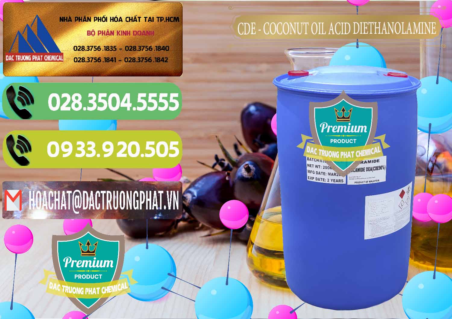 Công ty nhập khẩu và bán CDE - Coconut Oil Acid Diethanolamine Mã Lai Malaysia - 0311 - Công ty chuyên kinh doanh và phân phối hóa chất tại TP.HCM - hoachatmientay.vn