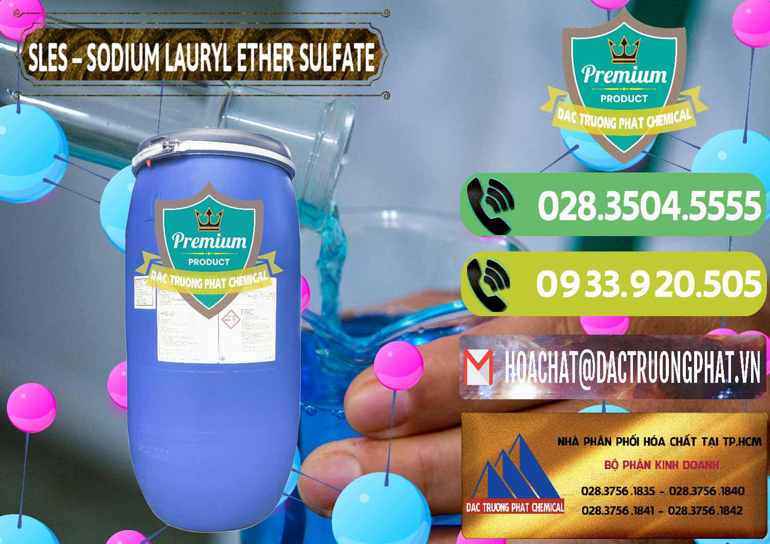Nơi chuyên phân phối _ bán Chất Tạo Bọt Sles - Sodium Lauryl Ether Sulphate Kao Indonesia - 0046 - Cty chuyên nhập khẩu và cung cấp hóa chất tại TP.HCM - hoachatmientay.vn