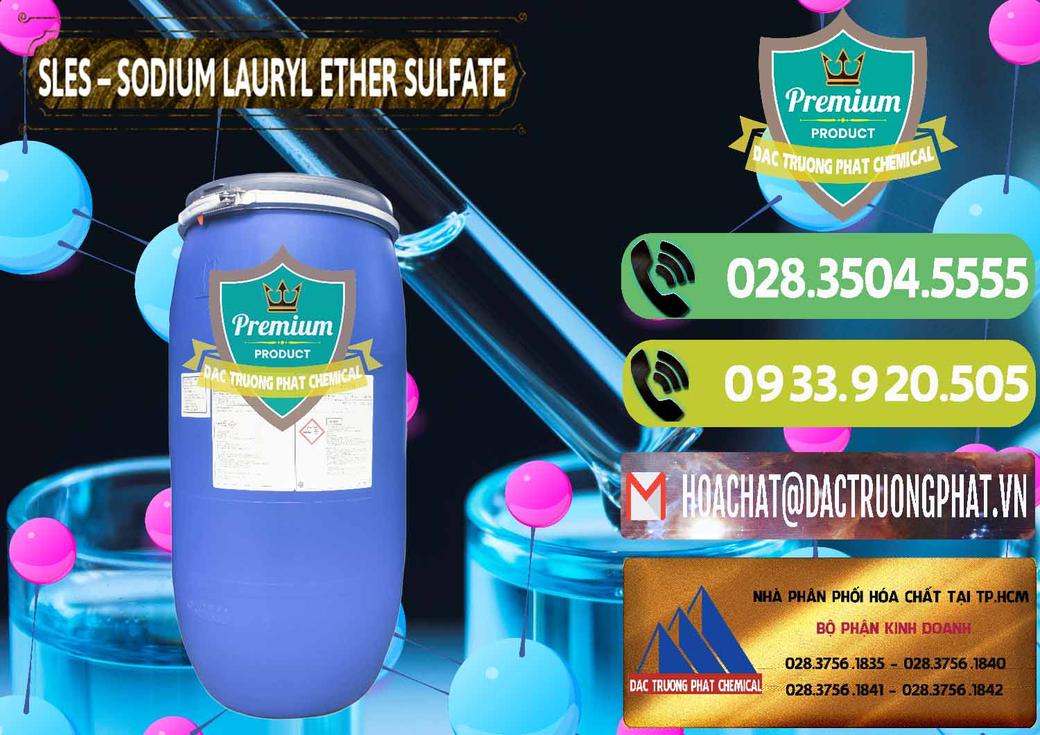 Cty chuyên cung ứng _ bán Chất Tạo Bọt Sles - Sodium Lauryl Ether Sulphate Kao Indonesia - 0046 - Nơi chuyên bán - cung cấp hóa chất tại TP.HCM - hoachatmientay.vn