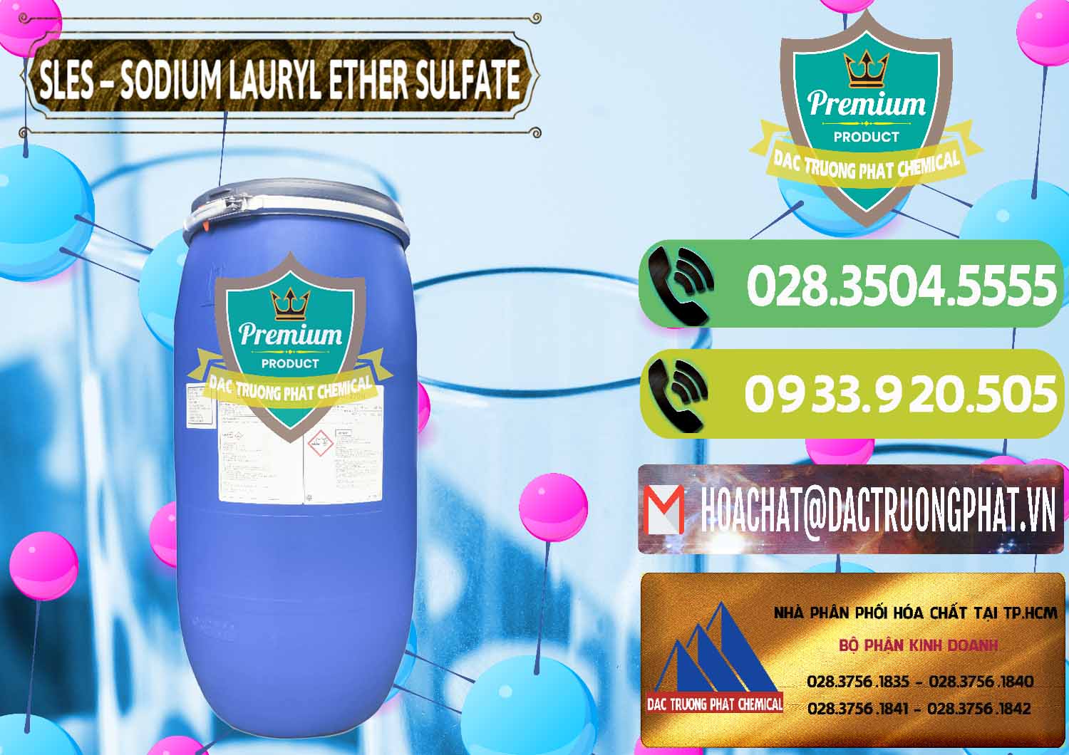 Đơn vị cung cấp - bán Chất Tạo Bọt Sles - Sodium Lauryl Ether Sulphate Kao Indonesia - 0046 - Cty cung cấp _ kinh doanh hóa chất tại TP.HCM - hoachatmientay.vn