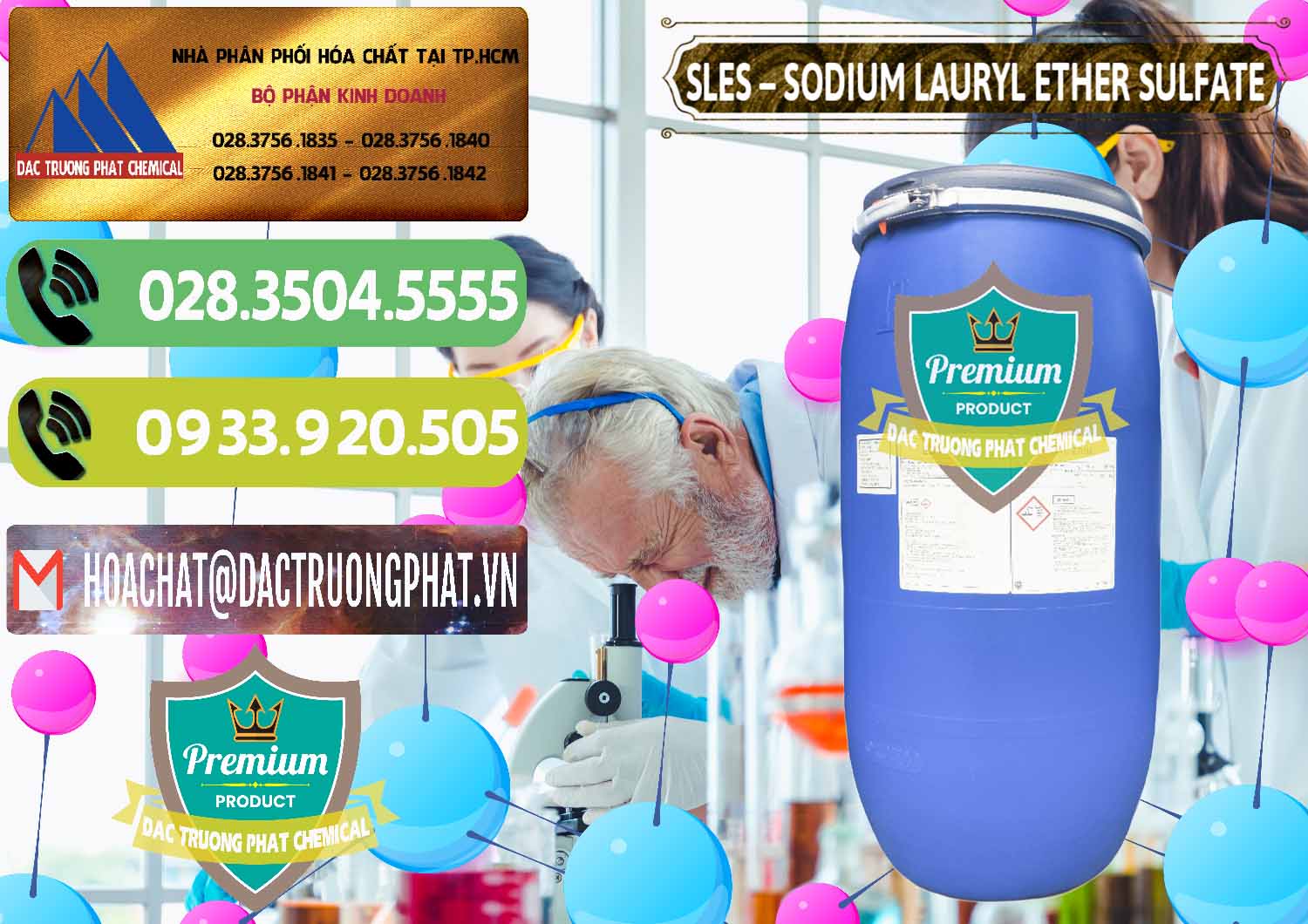 Phân phối ( bán ) Chất Tạo Bọt Sles - Sodium Lauryl Ether Sulphate Kao Indonesia - 0046 - Công ty bán - phân phối hóa chất tại TP.HCM - hoachatmientay.vn