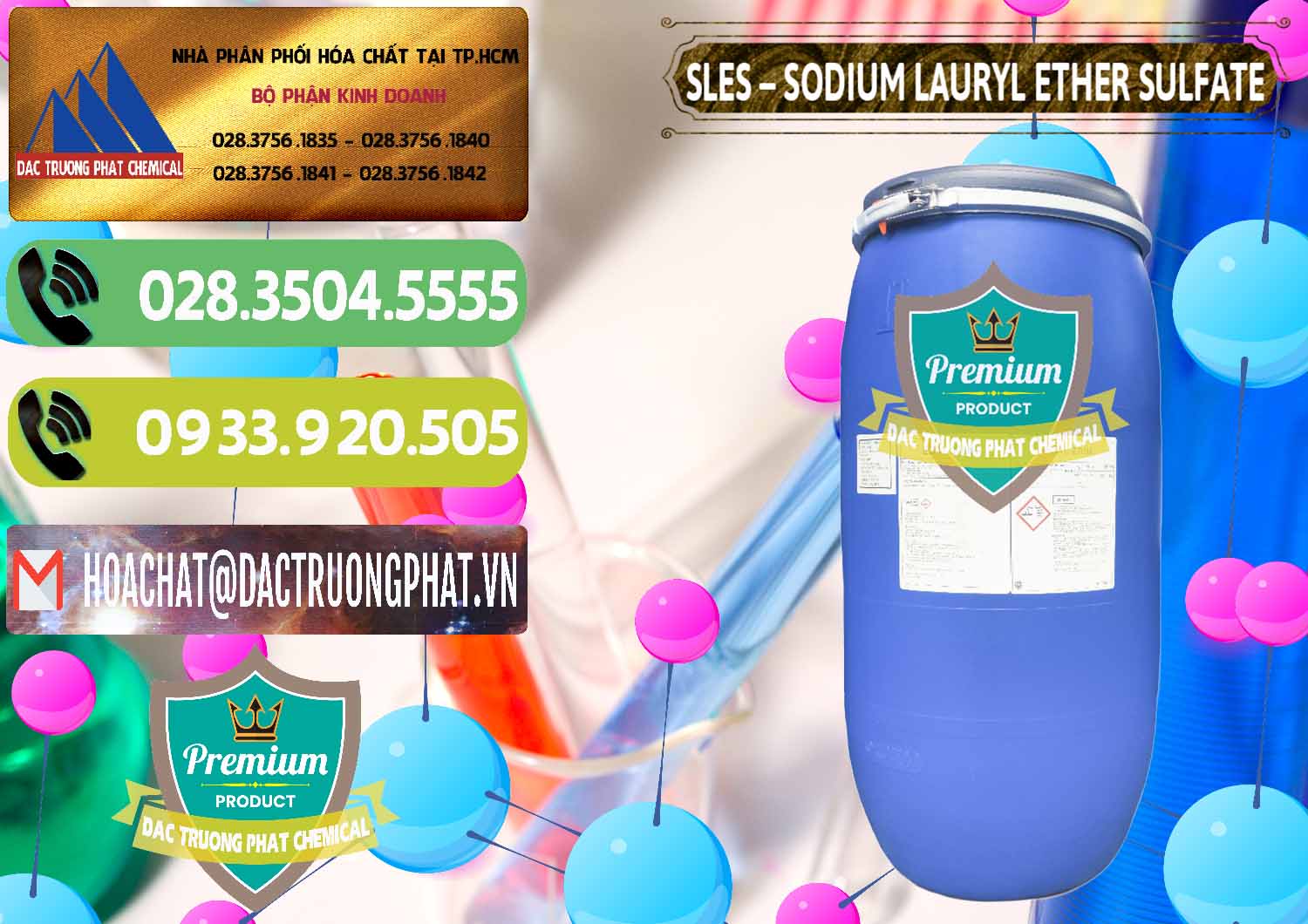 Công ty chuyên kinh doanh & bán Chất Tạo Bọt Sles - Sodium Lauryl Ether Sulphate Kao Indonesia - 0046 - Đơn vị cung cấp ( kinh doanh ) hóa chất tại TP.HCM - hoachatmientay.vn