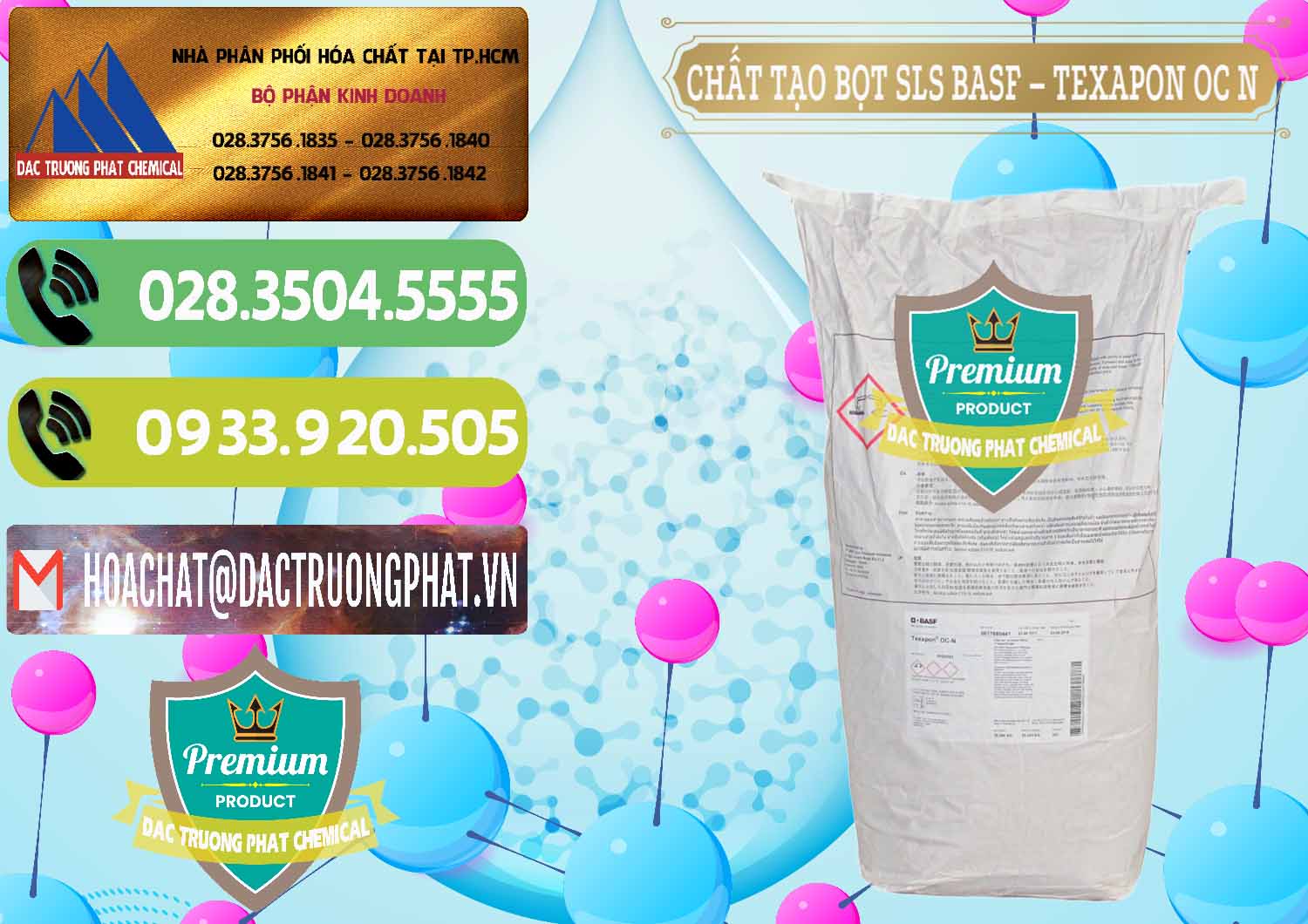 Đơn vị chuyên nhập khẩu và bán Chất Tạo Bọt SLS - Sodium Lauryl Sulfate BASF Texapon OC N - 0049 - Nơi phân phối & bán hóa chất tại TP.HCM - hoachatmientay.vn